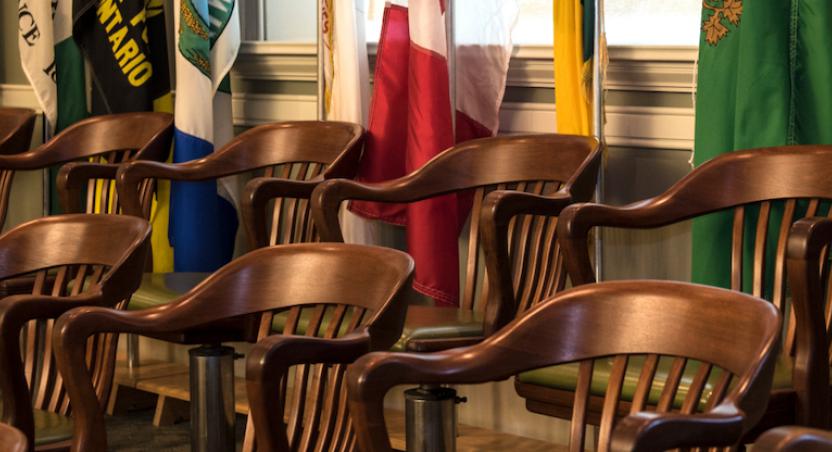 council chambers interior