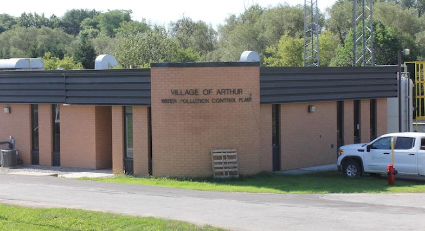 water pollution control plant in Arthur