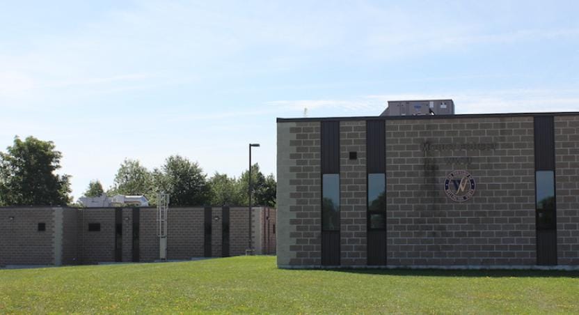 exterior of water treatment plant