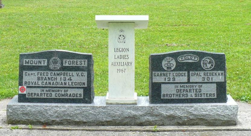 mount forest cemetery war memorial