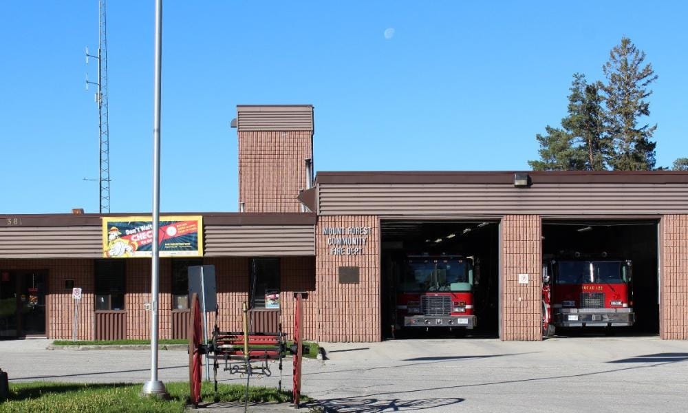 Exterior of Mount Forest Fire Station