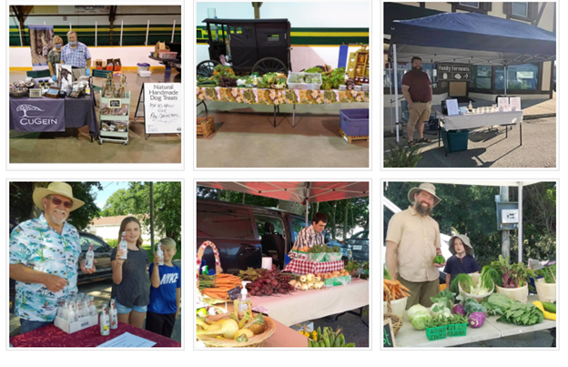 Collage of Farmers Market images