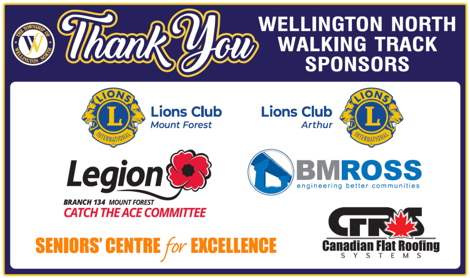 Image thanking Walking Track Sponsors 