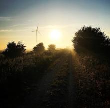 Sunrise on the West Luther Trail, Arthur.