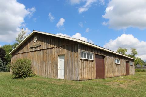 A photo of the Conn Pavilion in the summer.