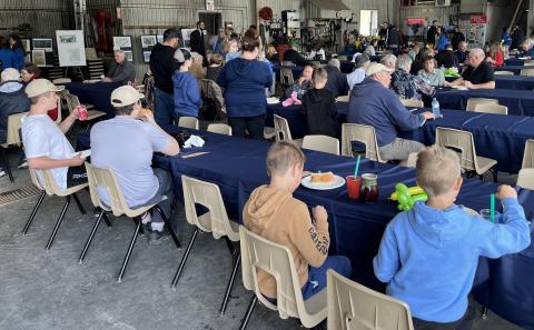 Residents enjoying a meal during the 25th Anniversary Celebration on Friday, June 7, 2024.