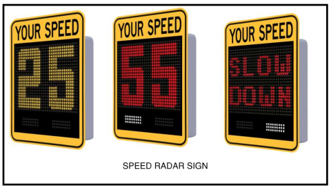 speed radar signs 